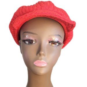 SAN DIEGO HAT CO Red Polyester Knit Newsboy Hat Women's OS